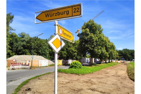 Der Straßenbau für die Buger Brücke beginnt